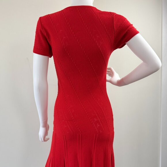 Roberto Cavalli Red Knit Dress - Picture 7 of 9
